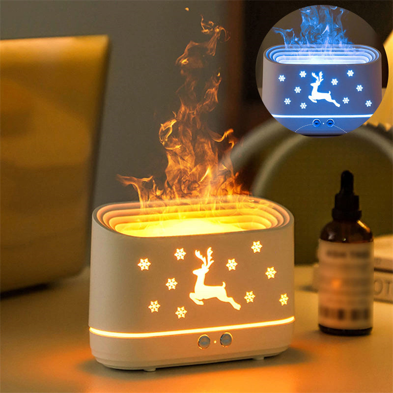 Juldoftspridare med Flammeffekt – Aromaterapi och Luftfuktare