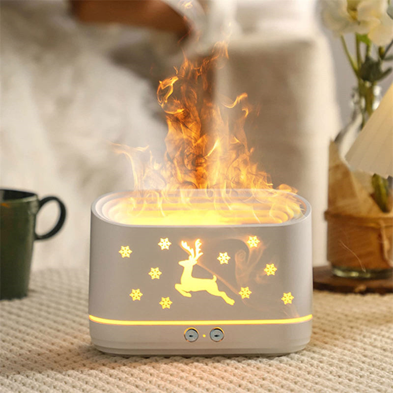 Juldoftspridare med Flammeffekt – Aromaterapi och Luftfuktare