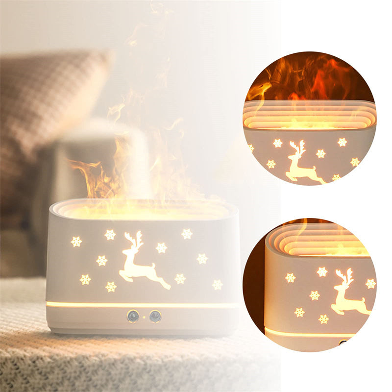 Juldoftspridare med Flammeffekt – Aromaterapi och Luftfuktare